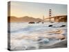 California, San Francisco, Golden Gate Bridge from Marshall Beach, USA-Alan Copson-Stretched Canvas