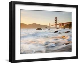 California, San Francisco, Golden Gate Bridge from Marshall Beach, USA-Alan Copson-Framed Photographic Print