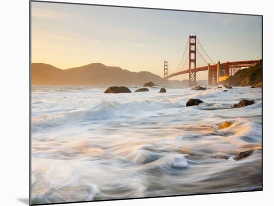 California, San Francisco, Golden Gate Bridge from Marshall Beach, USA-Alan Copson-Mounted Photographic Print