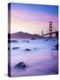 California, San Francisco, Golden Gate Bridge from Marshall Beach, USA-Alan Copson-Stretched Canvas