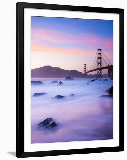 California, San Francisco, Golden Gate Bridge from Marshall Beach, USA-Alan Copson-Framed Photographic Print