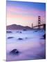 California, San Francisco, Golden Gate Bridge from Marshall Beach, USA-Alan Copson-Mounted Photographic Print