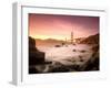 California, San Francisco, Golden Gate Bridge from Marshall Beach, USA-Alan Copson-Framed Photographic Print