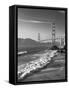 California, San Francisco, Golden Gate Bridge from Marshall Beach, USA-Alan Copson-Framed Stretched Canvas