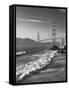 California, San Francisco, Golden Gate Bridge from Marshall Beach, USA-Alan Copson-Framed Stretched Canvas