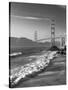 California, San Francisco, Golden Gate Bridge from Marshall Beach, USA-Alan Copson-Stretched Canvas