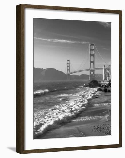 California, San Francisco, Golden Gate Bridge from Marshall Beach, USA-Alan Copson-Framed Photographic Print