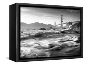 California, San Francisco, Golden Gate Bridge from Marshall Beach, USA-Alan Copson-Framed Stretched Canvas