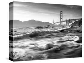 California, San Francisco, Golden Gate Bridge from Marshall Beach, USA-Alan Copson-Stretched Canvas