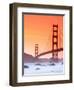 California, San Francisco, Golden Gate Bridge from Marshall Beach, USA-Alan Copson-Framed Premium Photographic Print