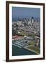 California, San Francisco, Marina and Downtown San Francisco, Aerial-David Wall-Framed Photographic Print