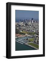 California, San Francisco, Marina and Downtown San Francisco, Aerial-David Wall-Framed Photographic Print