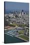 California, San Francisco, Marina and Downtown San Francisco, Aerial-David Wall-Stretched Canvas