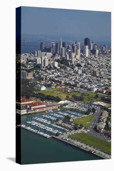 California, San Francisco, Marina and Downtown San Francisco, Aerial-David Wall-Stretched Canvas