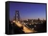 California, San Francisco, Oakland Bay Bridge and City Skyline, USA-Michele Falzone-Framed Stretched Canvas