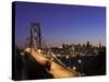 California, San Francisco, Oakland Bay Bridge and City Skyline, USA-Michele Falzone-Stretched Canvas