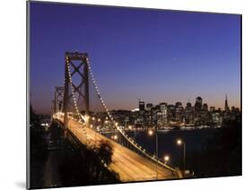 California, San Francisco, Oakland Bay Bridge and City Skyline, USA-Michele Falzone-Mounted Photographic Print