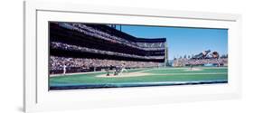 California, San Francisco, Sbc Ballpark, Spectator Watching the Baseball Game in the Stadium-null-Framed Photographic Print