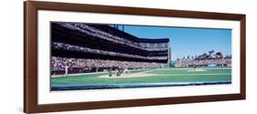 California, San Francisco, Sbc Ballpark, Spectator Watching the Baseball Game in the Stadium-null-Framed Photographic Print