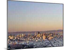 California, San Francisco, Skyline Viewed from Twin Peaks, USA-Michele Falzone-Mounted Photographic Print