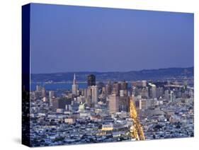 California, San Francisco, Skyline Viewed from Twin Peaks, USA-Michele Falzone-Stretched Canvas