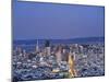 California, San Francisco, Skyline Viewed from Twin Peaks, USA-Michele Falzone-Mounted Photographic Print