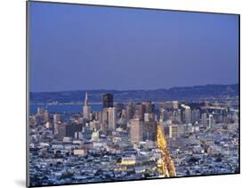 California, San Francisco, Skyline Viewed from Twin Peaks, USA-Michele Falzone-Mounted Photographic Print