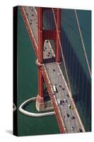 California, San Francisco, Traffic on Golden Gate Bridge-David Wall-Stretched Canvas