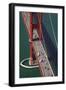 California, San Francisco, Traffic on Golden Gate Bridge-David Wall-Framed Photographic Print