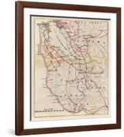 California: San Mateo, Santa Cruz, Santa Clara, Alameda, and Contra Costa Counties, c.1896-George W^ Blum-Framed Art Print