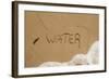 California, Santa Barbara Co, Jalama Beach, Water Written in Sand-Alison Jones-Framed Photographic Print