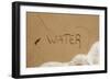 California, Santa Barbara Co, Jalama Beach, Water Written in Sand-Alison Jones-Framed Photographic Print