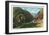 California - Scenic View in the American River Canyon, c.1937-Lantern Press-Framed Art Print