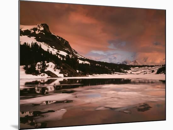 California, Sierra Nevada, a Mountain Peak Reflecting in a Lake-Christopher Talbot Frank-Mounted Photographic Print