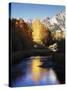 California, Sierra Nevada, Autumn Aspens Reflecting in Bishop Creek-Christopher Talbot Frank-Stretched Canvas