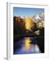 California, Sierra Nevada, Autumn Aspens Reflecting in Bishop Creek-Christopher Talbot Frank-Framed Premium Photographic Print