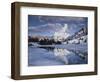 California, Sierra Nevada, Dana Peak Reflecting in a Frozen Lake-Christopher Talbot Frank-Framed Photographic Print