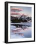 California, Sierra Nevada, Dana Peak Reflecting in a Frozen Lake-Christopher Talbot Frank-Framed Photographic Print