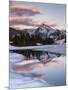 California, Sierra Nevada, Dana Peak Reflecting in a Frozen Lake-Christopher Talbot Frank-Mounted Photographic Print