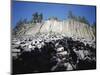 California, Sierra Nevada, Devils Postpile Nm, Basalt Rock Formations-Christopher Talbot Frank-Mounted Photographic Print