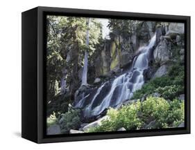 California, Sierra Nevada, Eldorado Nf, a Waterfall at Woods Lake-Christopher Talbot Frank-Framed Stretched Canvas