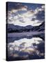 California, Sierra Nevada, Inyo Nf, a Frozen Ellery Lake and Clouds-Christopher Talbot Frank-Stretched Canvas