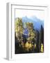 California, Sierra Nevada, Inyo Nf, Autumn Aspens Below Mountain Peak-Christopher Talbot Frank-Framed Photographic Print