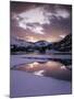 California, Sierra Nevada, Inyo Nf, Frozen Ellery Lake at Sunset-Christopher Talbot Frank-Mounted Photographic Print