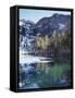 California, Sierra Nevada, Inyo Nf, Mammoth Lakes, Frozen Emerald Lake-Christopher Talbot Frank-Framed Stretched Canvas