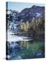 California, Sierra Nevada, Inyo Nf, Mammoth Lakes, Frozen Emerald Lake-Christopher Talbot Frank-Stretched Canvas