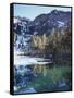 California, Sierra Nevada, Inyo Nf, Mammoth Lakes, Frozen Emerald Lake-Christopher Talbot Frank-Framed Stretched Canvas