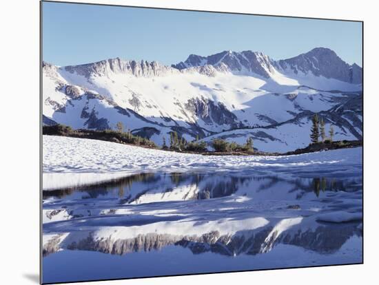 California, Sierra Nevada, Inyo Nf, Mountain Reflections in a Tarn-Christopher Talbot Frank-Mounted Photographic Print