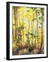 California, Sierra Nevada, Inyo Nf, Suns Rays Through Autumn Aspens-Christopher Talbot Frank-Framed Premium Photographic Print