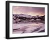 California, Sierra Nevada, Inyo Nf, Sunset over Frozen Ellery Lake-Christopher Talbot Frank-Framed Photographic Print